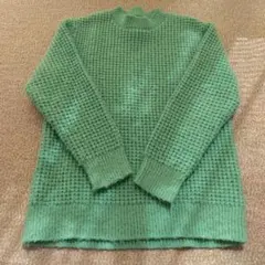ZARA 緑色 編み込みセーター 　152cm