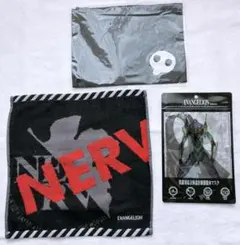 エヴァンゲリオン　フラットポーチ　立体設計制菌撥水マスク　ハンドタオル　セット