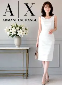 A|X ARMANI EXCHANGE ノースリーブワンピース ホワイトのサムネイル