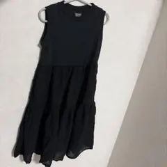 Needle Works ノースリーブ ワンピース ブラック 100cm