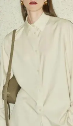 imperf Vintage Satin Shirt Ecru - メルカリ