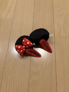 ディズニー ミニーマウス ヘアクリップ