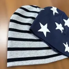 綿ビーニー♡キッズ帽子♡H&M【超美品】奇跡よ起これ！兄弟でほっこり温かく！