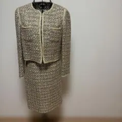 デュアルビュー　スカートセットアップ　フォーマル　シルク7% L(40)