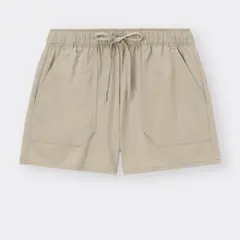 ドライストレッチ　ショートパンツGA GU Mサイズ　ベージュ