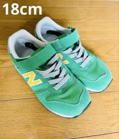 New Balance 373 スニーカー グリーン 18cm