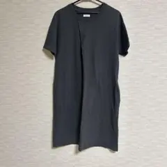 coen ダークグレー　半袖ワンピース