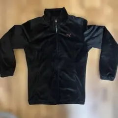 Puma ブラック フリースジャケット