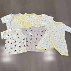 西松屋コンビ肌着1枚短肌着5枚セット サイズ50〜60cmおにぎり動物柄