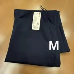 ユニクロ　クレープジャージーナロースカート ネイビー M