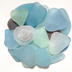 在庫処分 シーグラス 大粒 約150g No.01