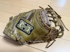 【期間限定値引】ハイゴールド　硬式用　キャッチャーミット　紐グリス交換済みのサムネイル