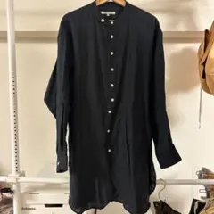 Vlas Blomme ヴラスブラム チュニックシャツ ロングシャツ ネイビー 