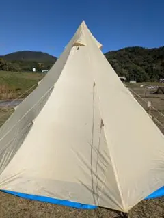 ハイランダー製ベージュ焚き火440×440大型TCレクタタープ ハイランダー製ベージュ焚き火440×440大型TCレクタタープ