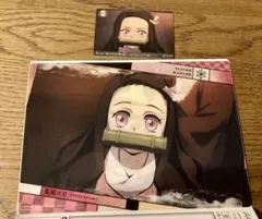 鬼滅の刃　竈門禰豆子 無限列車編　クリアビジュアルポスター　カルビー　カード