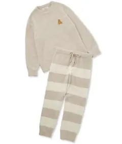 【ONLINE限定】【HOMME】ベビモコベアプルオーバー＆ロングパンツセット