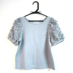 【earth music & ecology】フリル半袖トップス