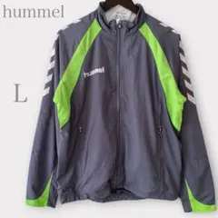 ヒュンメル　ジップアップウィンドブレーカー　グレー　Ｌ　スポーツウェア
