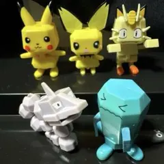 ポケモン フィギュアコレクション Yujin 可動フィギュア 5種セット　レトロ