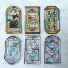 クーリア　グラスパーラー　ステッカー　クリアステッカー　シール　2種６枚