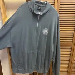 最終値下げHUF ハーフジップ トレーナー XL グレー