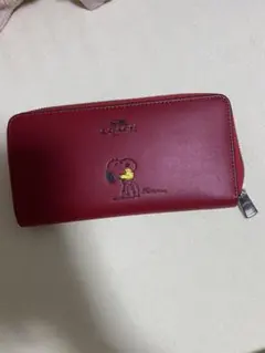 【今月で終了】coach長財布　スヌーピー