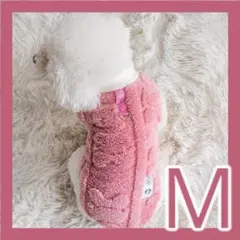 ピンク　Ｍ　犬服 ドッグウェア ボア 軽い ペット服 フリース 犬 小型犬