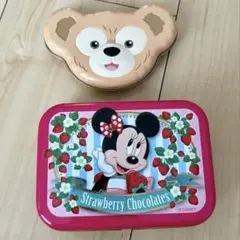 ディズニー 空き缶 2個セット ダッフィー ミニー