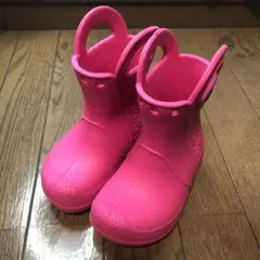 クロックス 長靴 レインブーツ　ハンドルイット　14センチ　ピンク　C6サイズ