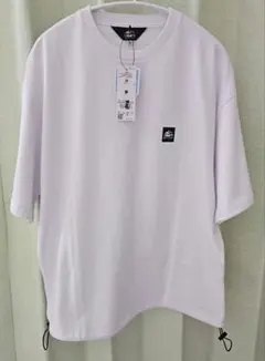 CAMP7 バックストレートライン ロゴプリントTシャツ M
