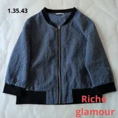 【Riche glamour】Мサイズ　チェック柄　シアーアウターのサムネイル
