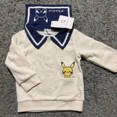 monpakeモンポケ＊ピカチュウセーラー襟トレーナー80