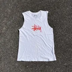 ゴ*ス様 00s stussy メキシコ製　ノースリーブ　タンクトップ　フロント