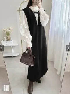 GRL スエードジャンパースカート　dk1035