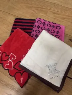 CELINE 、YSL ハンカチ 4点セット