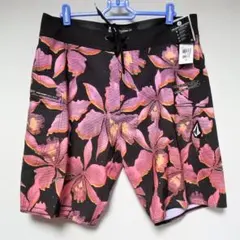 新品 VOLCOM サーフパンツ ボードショーツ ピンク花柄 32