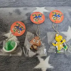【新品未使用】スーパーマリオ キーホルダーセット 3種