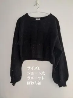 バルーン袖 ニット