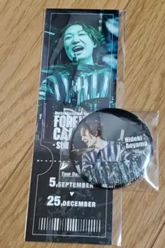 Rockon Social Club 青山英樹 缶バッジ ピクチャーチケット