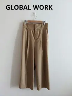 ■GLOBAL WORK TRワイドパンツ Sサイズ ベージュ