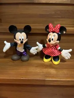 Disney ミッキー＆ミニー フィギュア 2体セット　約20センチ