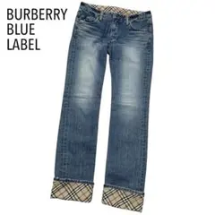 BURBERRY BLUE LABEL ノバチェック ストレート デニム Y2Kのサムネイル