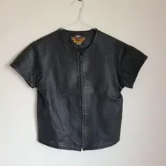 ハーレーダビッドソン　レザーパンチング メッシュジャケット　M