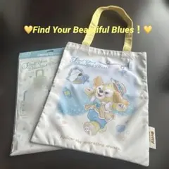 ディズニーシー　ファインドユアビューティフルブルー　トートバッグ　クッキーアン