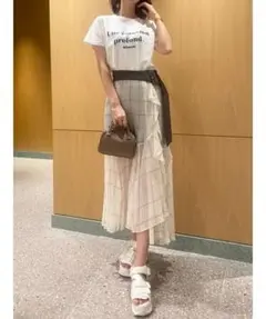美品　Snidel　スナイデル　プリーツスカートライクショートパンツ　M　ベルトのサムネイル