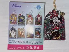ディズニー　二層アクリルキーホルダー　ステンドグラス風　ミニーマウスのサムネイル