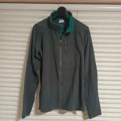 コロンビア　グレー フリースジャケット ポリエステル100%