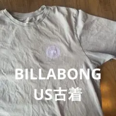 US古着BILLABONG グレー刺繍Tシャツ Lサイズ