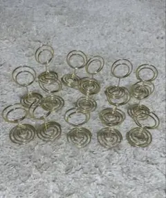 メニュースタンド　ゴールド スパイラル15個セット