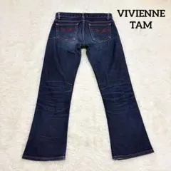 00s VIVIENNE TAM flare denim y2k redのサムネイル